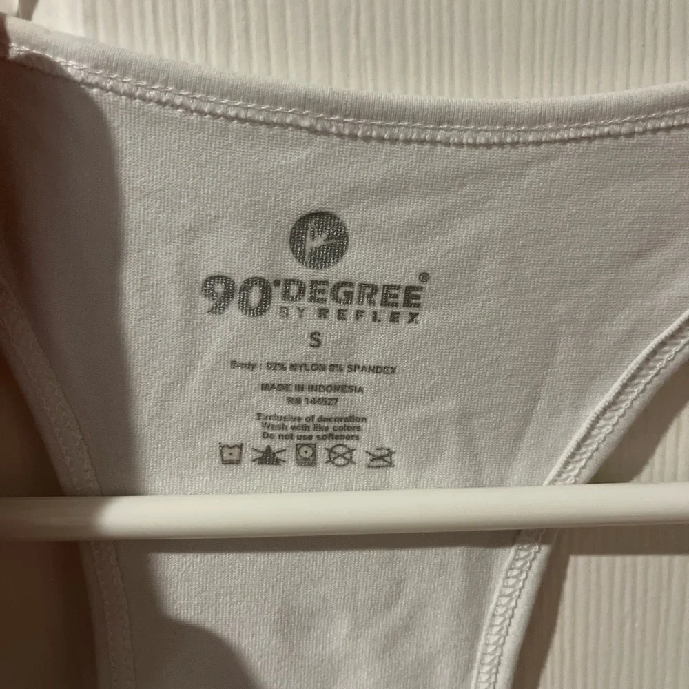 White Athletic racer back tank top - Picture 3 of 3